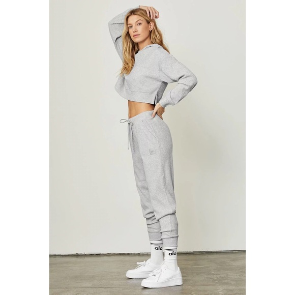 Alo Yoga Muse Hoodie Athletic Heather Grey XS - Picture 14 of 16